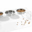 Medium Triple Dog Bowl Feeder With Silver Bowls-1397943301-1397943300