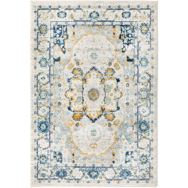 Ikat Indoor Rug, Rectangle 4' x 6'