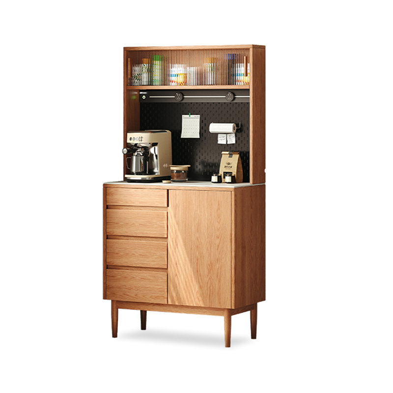 Armoire de cuisine entièrement en bois avec garde-boue entièrement intégrée