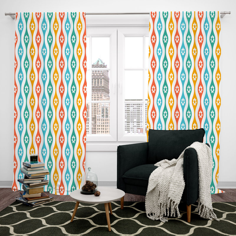 Paire de rideaux obscurcissant en polyester Diamontae, L 56 po x L 78 po