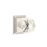 Passage Diamond Crystal Knob with Wilshire Rose