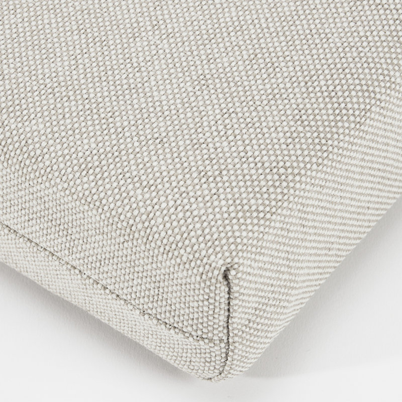 Outdoor Rectangular Chair Cushion Set, Performance Fabric, Set of 2, Natural