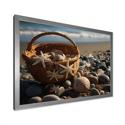 Plage, collage sur toile
