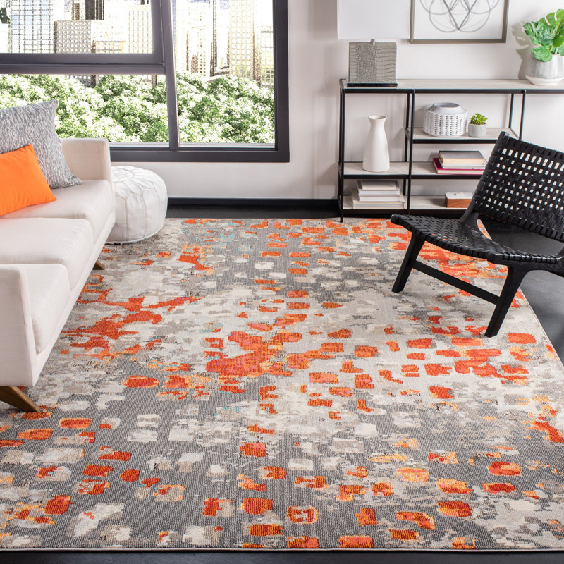 Poche Performance Abstract Rug, Rectangle 8' x 10'