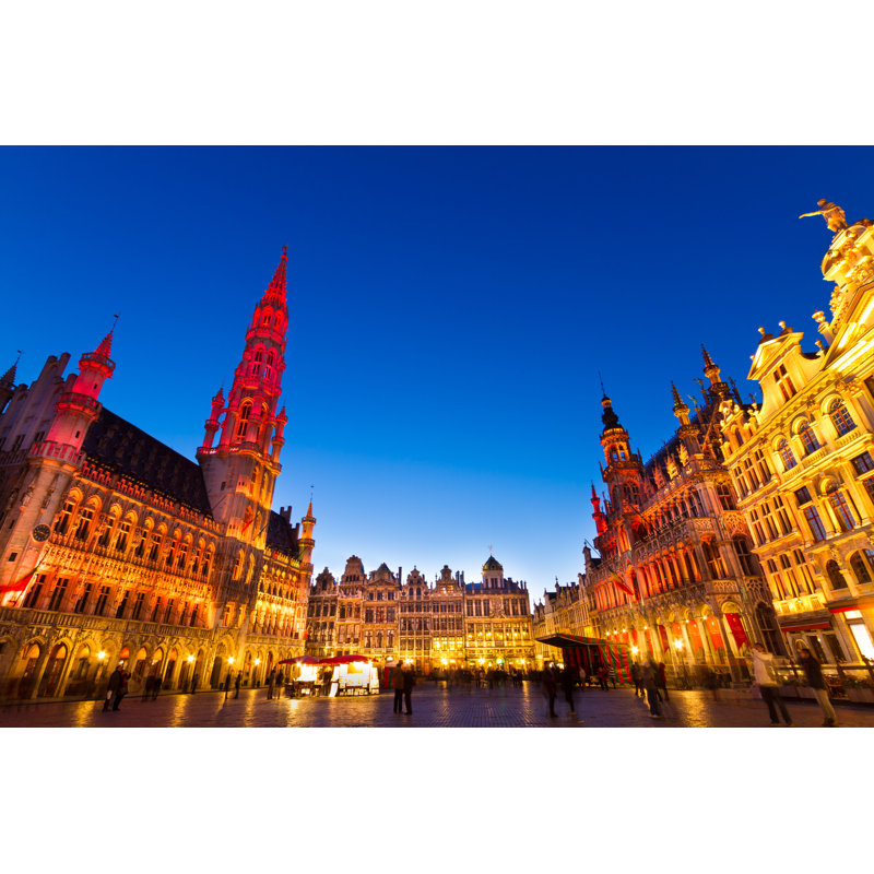 Grote Markt, Brussels, Belgium, Europe by Kasto80 - Wrapped Canvas Print, 30cm H x 46cm W