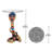Renenutet Egyptian Cobra Figurine End Table