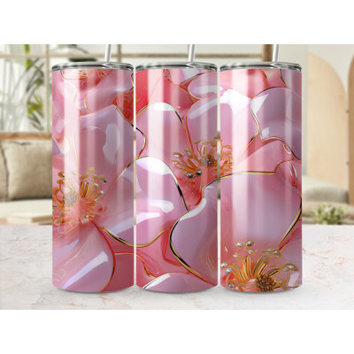 Choose Handmade Tumblers 591 mL Vacuum Insulated Stainless Steel (18/8) Travel Tumbler with Straw