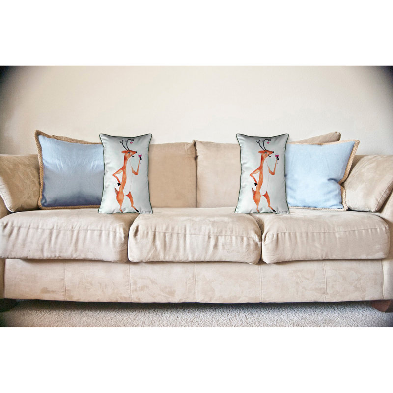 Housse et insert de coussin d'extérieur Deer Party Deer, Grand