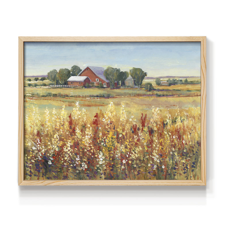 Country View I - Impression encadrée - Restickable, Naturel, H 22 po x l 28 po