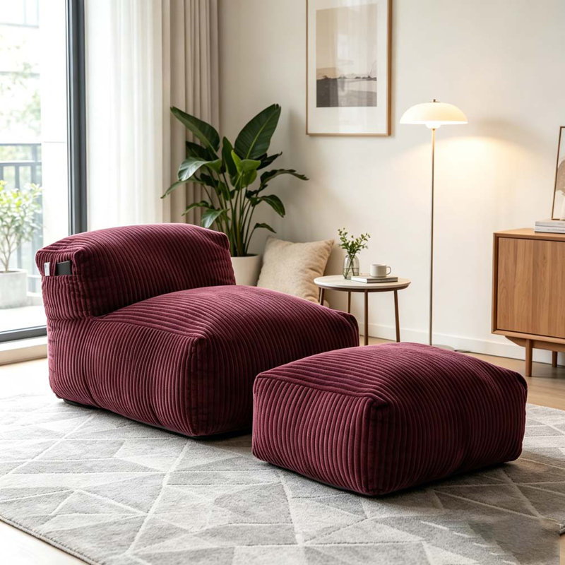 Fauteuil à billes Big, Vin rouge