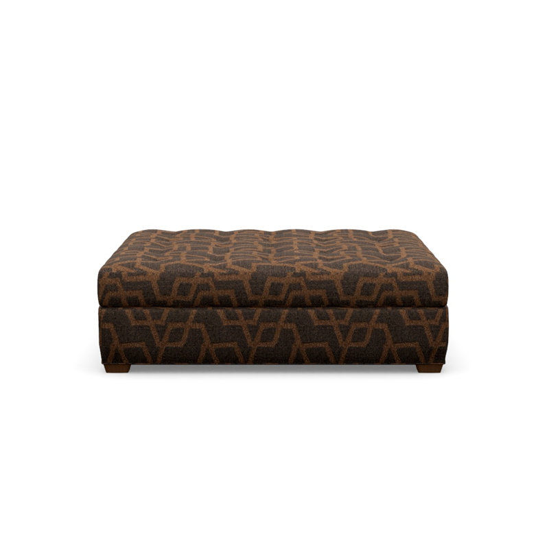 Baxter Square Ottoman, Walnut, Perky 855419