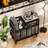 Mid-Century Modern Record Player Stand With Storage For 150+ Albums-997794069