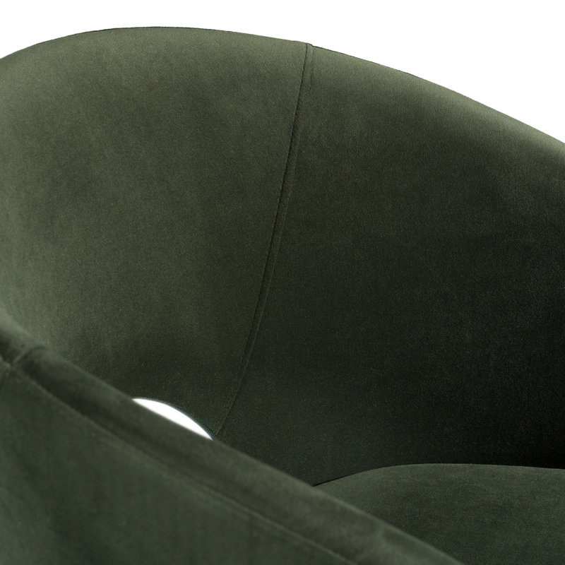Chaise avec accoudoirs entièrement rembourrée Hama, Vert