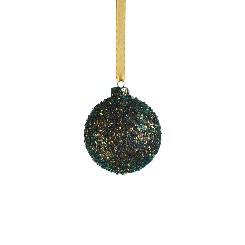 Ornement boule Delmonta The Holiday Aisle®, H 3,25 po x l 3,25 po x P 3,25 po