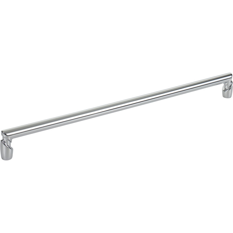 Florham Bar Pull, Polished Chrome, 12" Center to Center