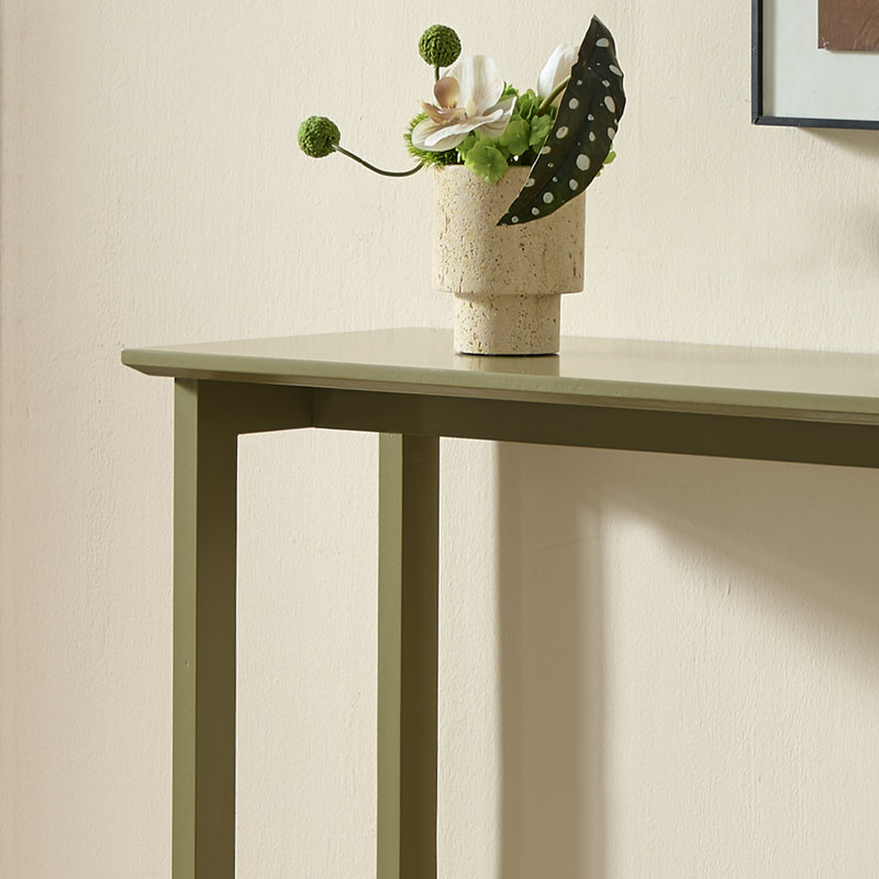Wood Console Table, Entryway Sofa Table for Hallway, Living Room, or Behind Couch - Lemon Pepper, Lemon Pepper