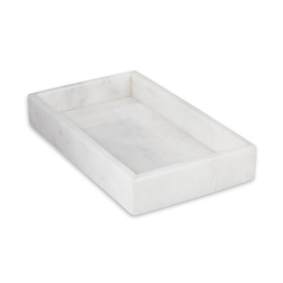Plateau à serviettes Atticus en blanc