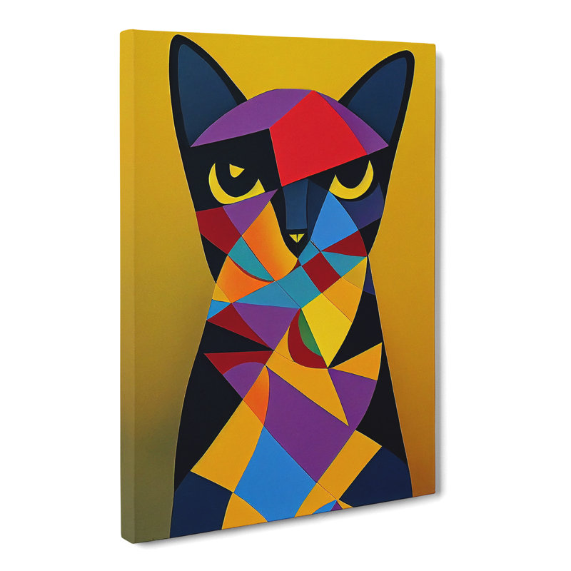 Cat Cubism Vol.2 - Wrapped Canvas, 76cm H x 50cm W x 3cm D