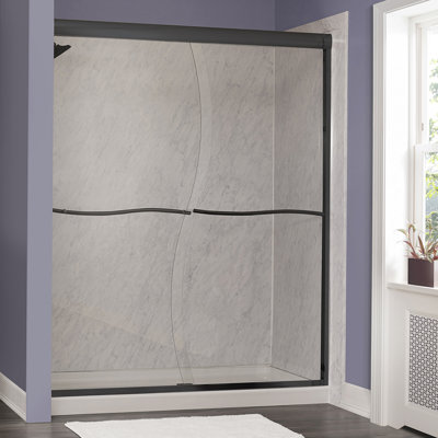  Porte de douche sans cadre 60 "x 72"