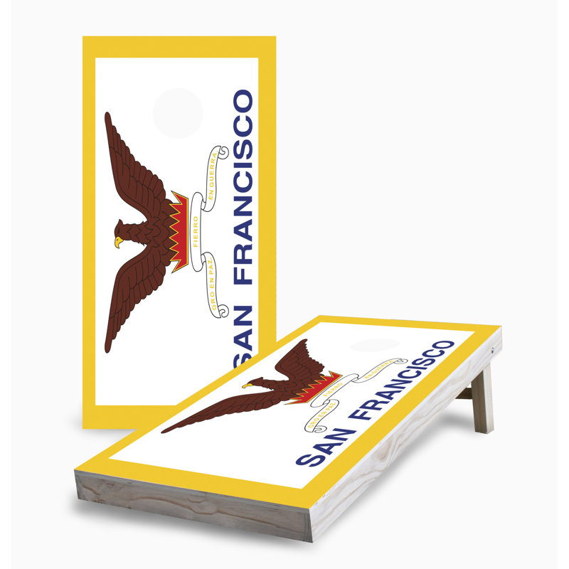 San Francisco City Flag Corn Hole Board Set