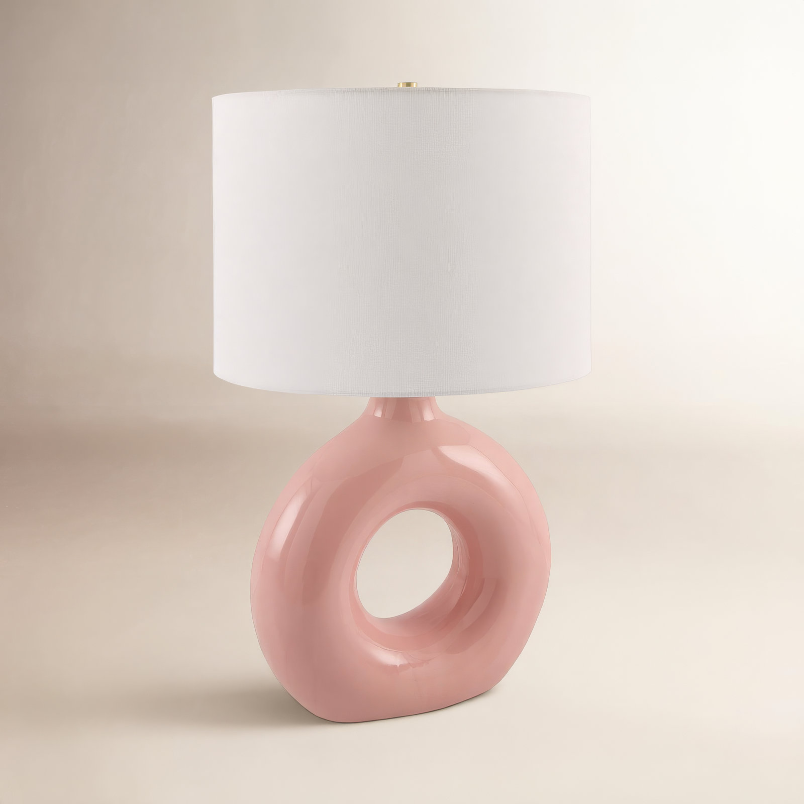 Roumel Ceramic Table Lamp, Pink