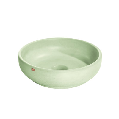Fladd Round Concrete Vessel Sink