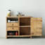 Armoire console en bois d'orme massif
