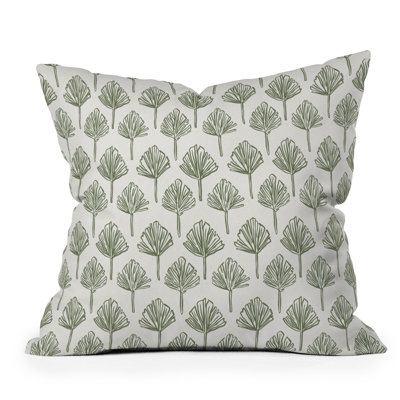 CoastL Studio Palm Sketches Throw Pillow