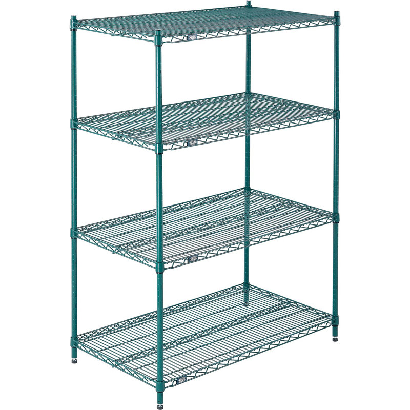 Étagère de démarrage, Polyester vert, H 86 po x l 36 po x P 24 po