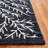 Soho Hand Tufted Wool/Cotton/Viscose Floral Rug in Black/Ivory-92391913