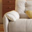 Canapé modulaire en polyester blanc crème