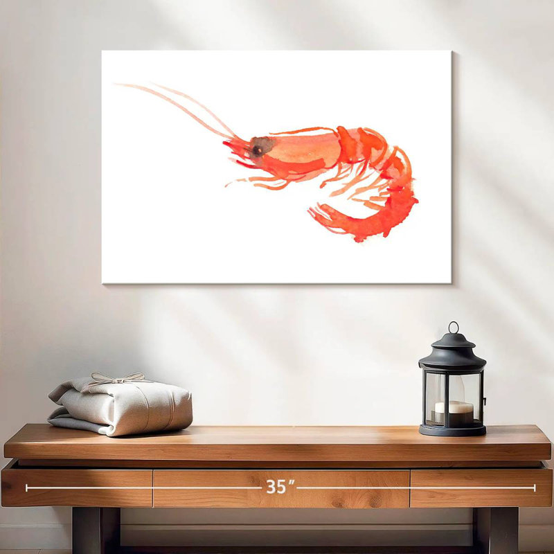 Brampt Orange Shrimp, 16" H x 24" W