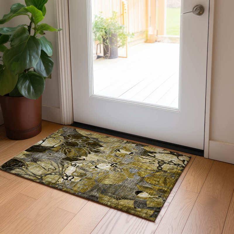  Altair Non-Slip Indoor/Outdoor Door Mat, Rectangle 1'8" x 2'6"