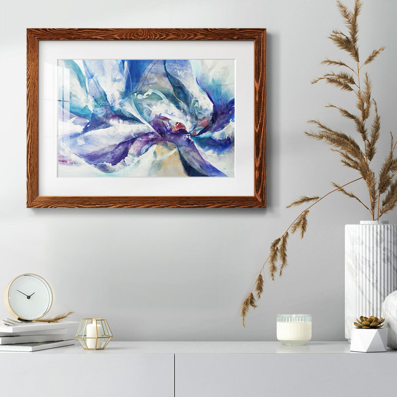 «Aurora Petals» - Toile tendue avec châssis de qualité supérieure - Prêt à accrocher, reproduction sur toile, Érable