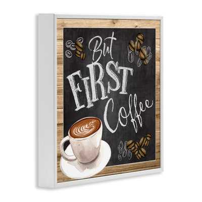 But But Coffee Typographie, tableau latte par haricot par ND Art - impression