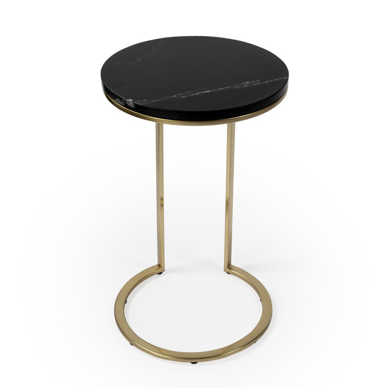 Shatique Genuine Marble Frame End Table