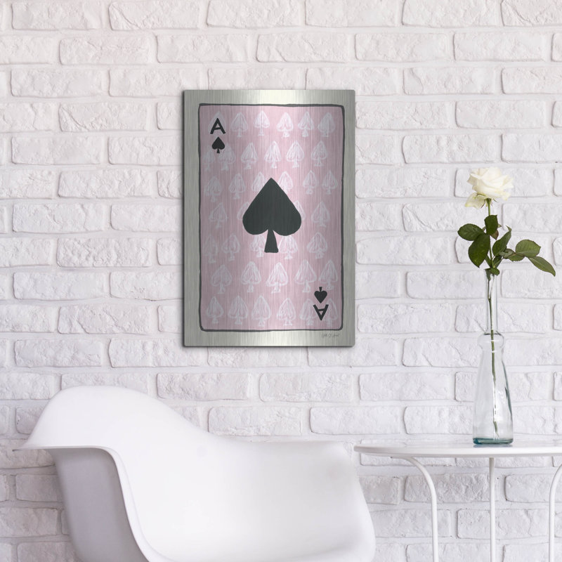  «Ace Of Spades» par Yvette St. Amant, art mural en métal, H 24 po x l 16 po