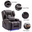 Ensemble de chaises inclinables Aguilera avec console multifonctionnelle, lumières DEL / porte-gobelets / coussins de charge / gratuits-1017124470