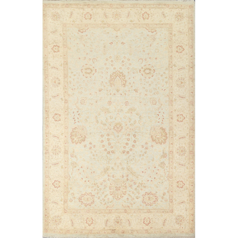 Peshawar Chobi One-of-a-Kind 5'6'' x 8'0'' New Age Rectangle Wool Area Rug