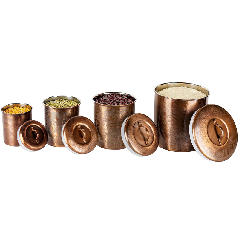 Ensemble de pots de cuisine une pièce, H 8,5 po x l 6,75 po x P 6,75 po
