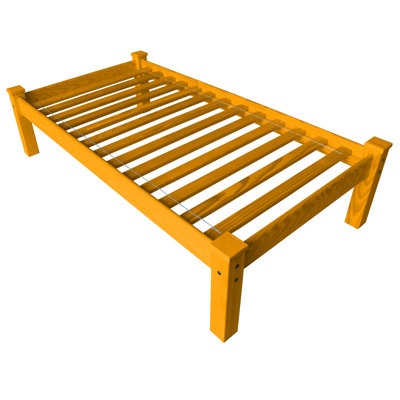 Anaaya Solid Wood Bed Frame