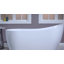 54" x 28" Freestanding Soaking Acrylic Single Slipper Bathtub with Reversible Drain-74466799
