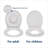 ELLO&ALLO Round Toddler Toilet Seat Adult/Child,Built-In Potty Training Seat, Soft Quiet Close Non-Slip Seat, Easy to Install & Clean,Magnetic Kids Seat and Cover,White-129206382-129206384