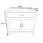 Base de meuble-lavabo simple 24 po Newport seulement-101959560