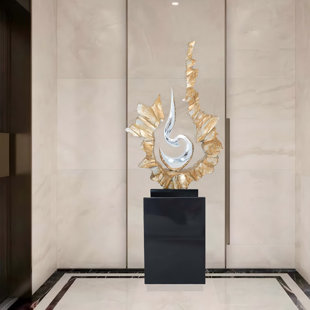 Modern Large Abstract Electroplated Ornament