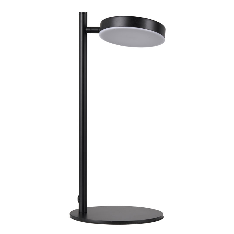 Lampe de bureau en métal Koralle, Noir mat