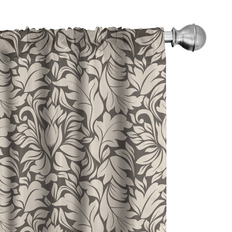 Rideaux 4 panneaux East Urban Home, L 56 po x L 95 po