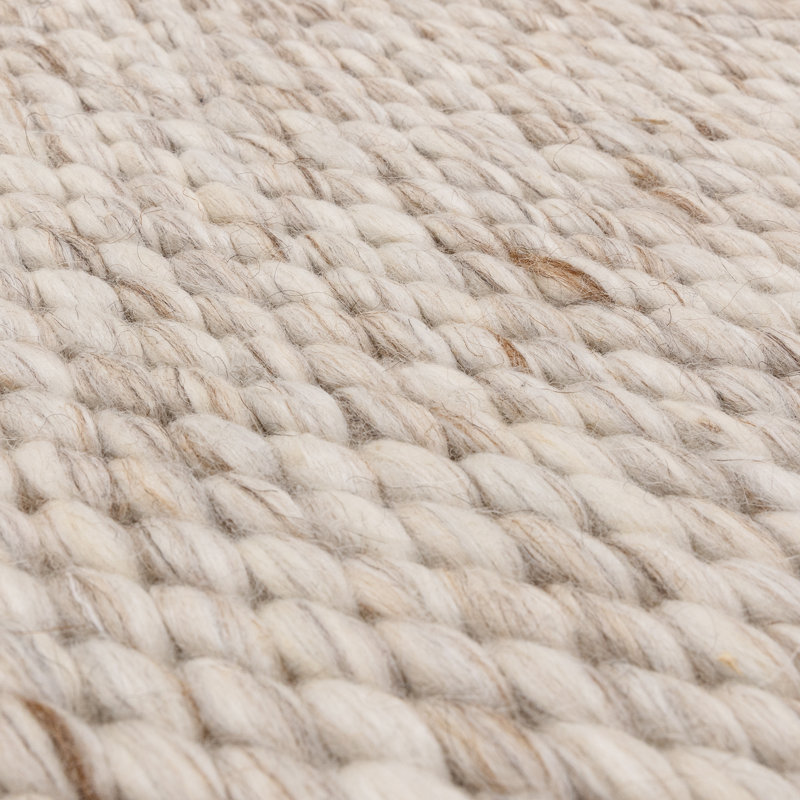 Saidah Solid Colour Hand Woven Area Rug, Rectangle 240 x 340 cm