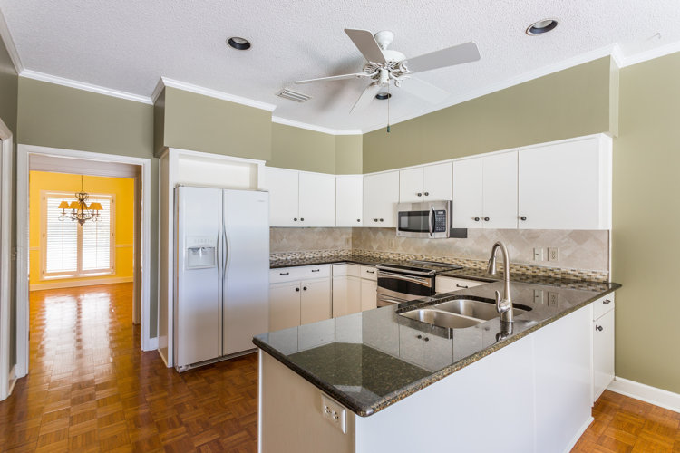 a dated kitchen before renovation
