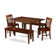 Adonica 6 - Person Solid Wood Top Four Leg Dining Set